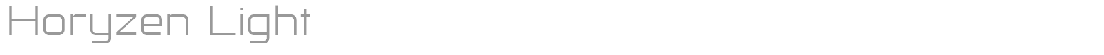 Horyzen font preview
